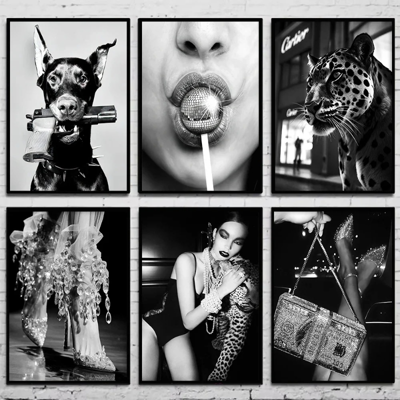 Photography Black And White - Czarno-biała moda, vintage, fotografia, plakat, kobiety,