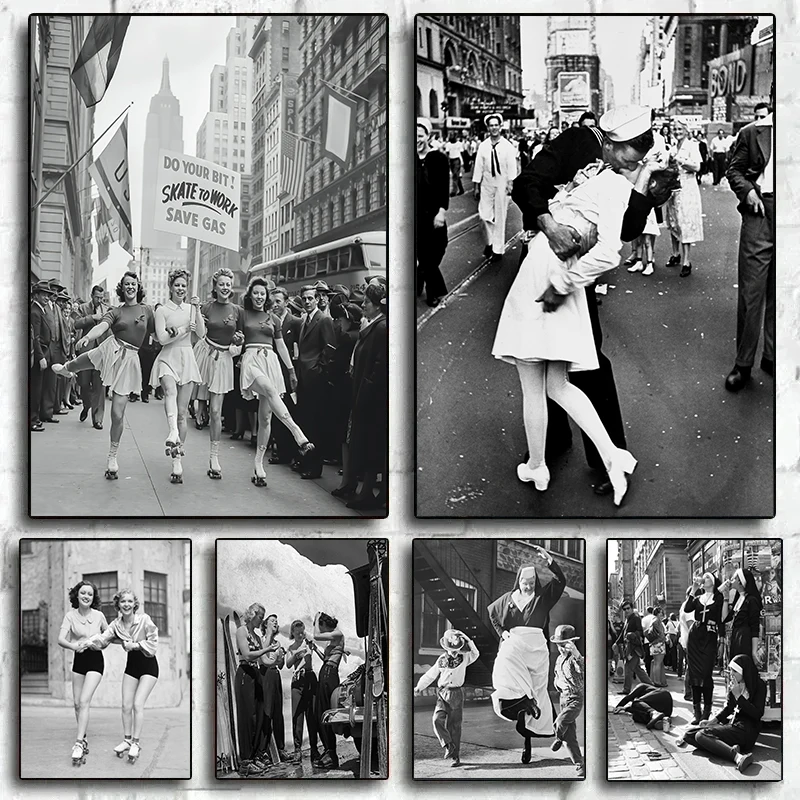 Photography Black And White - Klasyczny czarno-biały plakat fotograficzny na płótnie,