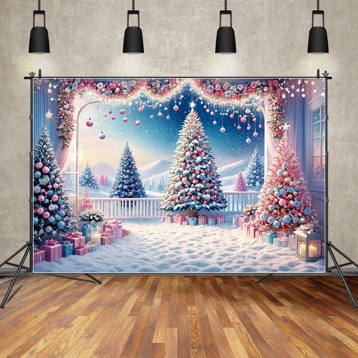 Tło choinki Zimowe tło Xmas Ba – Photography Backdrop Muslin recenzja i cena