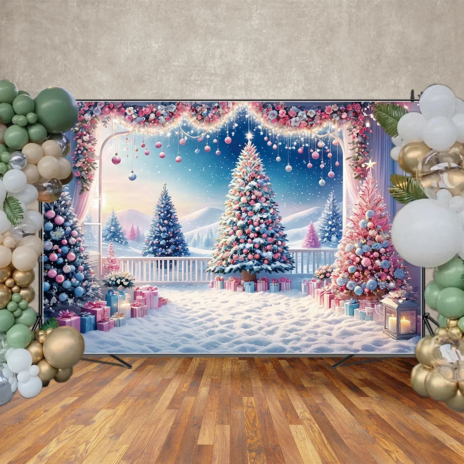 Tło choinki Zimowe tło Xmas Ba – Photography Backdrop Muslin recenzja i cena